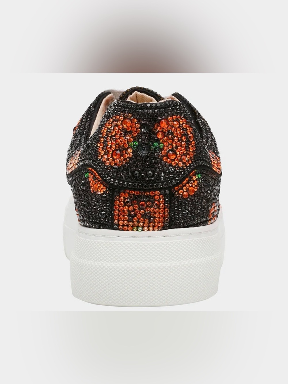 Betsey Johnson Black and Orange Pumpkin Platform Sneakers Women's - Picture 7 of 10